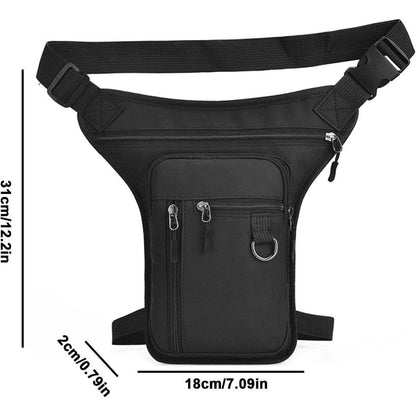 Beinbeuteltasche Outdoor – Verstellbare Hüfttasche für Motorrad & Wandern