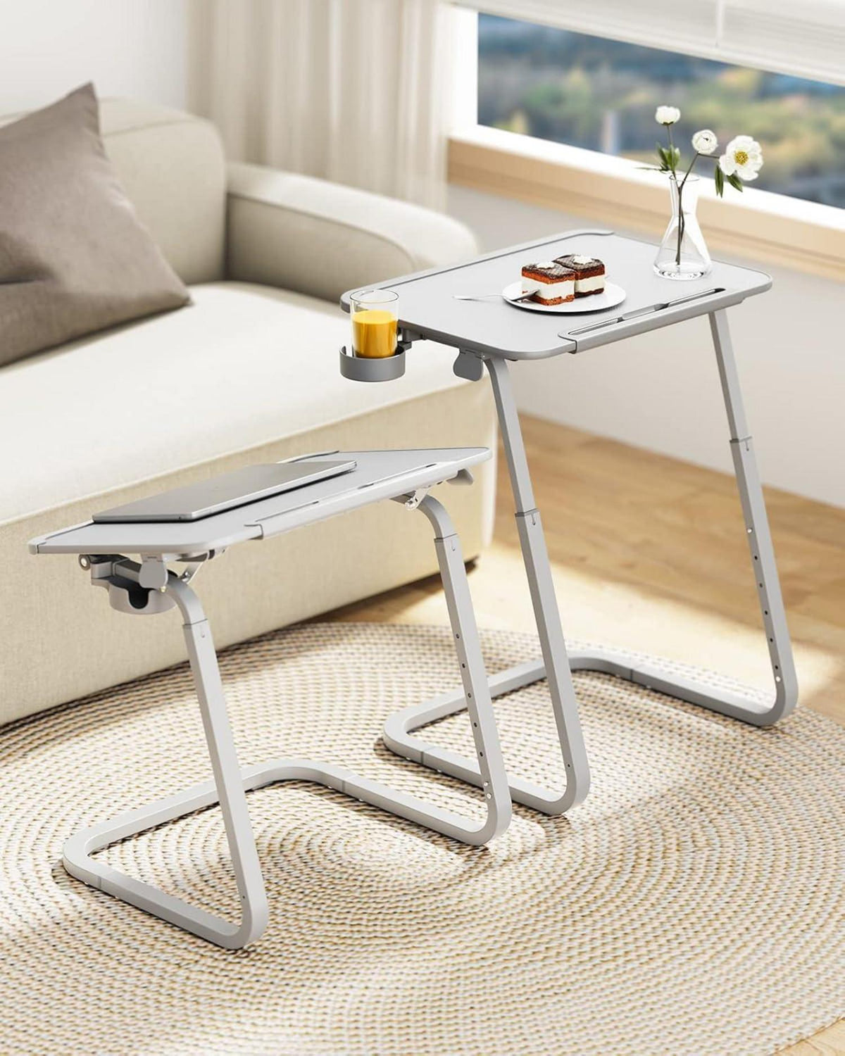 Beistelltisch Laptoptisch höhenverstellbar 55x39cm mit