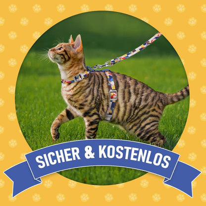Katzengeschirr Ausbruchsicher Blau S