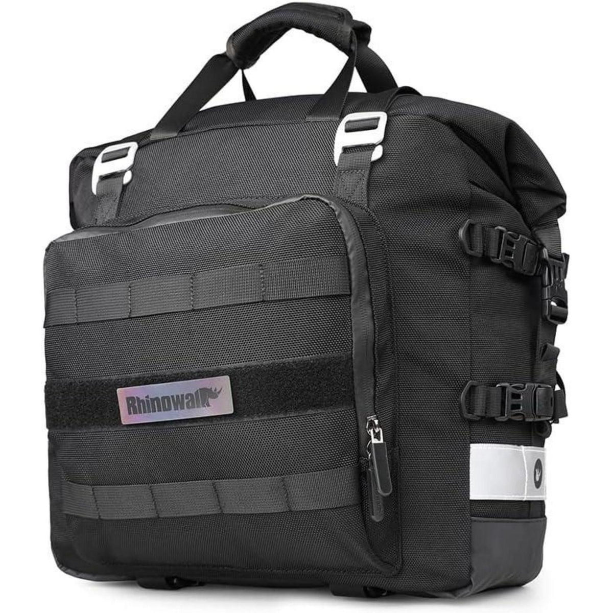 Motorrad-Satteltasche 20L wasserdicht mit Schnellverschluss Schwarz