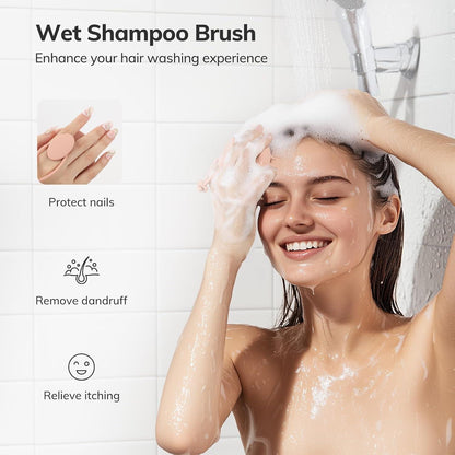 Silikon Kopfhaut Massagebürste Shampoo Bürste Peeling Haarwachstum