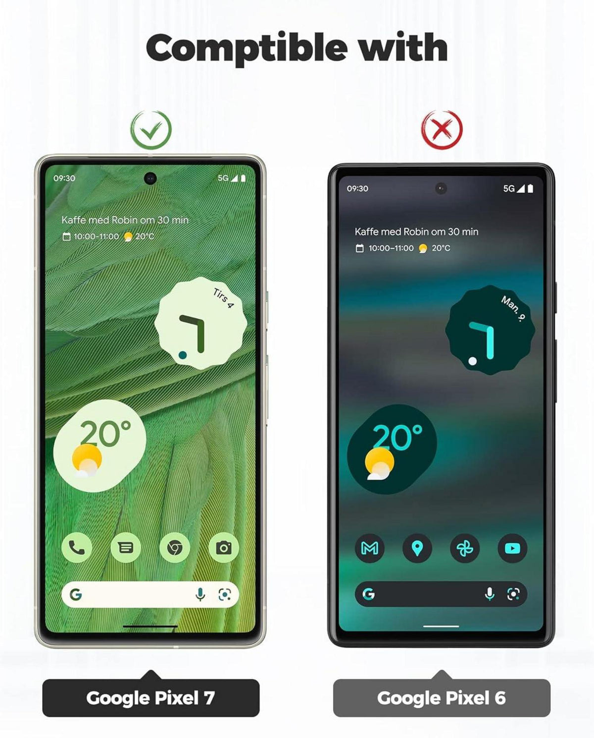 Handykette für Google Pixel 7 6,3 TPU Hülle mit Band Rosa