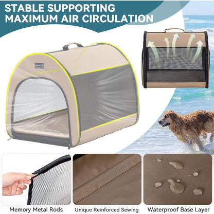 Faltbare Hundebox M – Atmungsaktiv & Tragbar mit Kissen