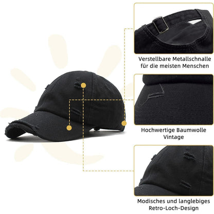 Durio Baseball Cap Damen Herren Vintage Baumwolle Verstellbar