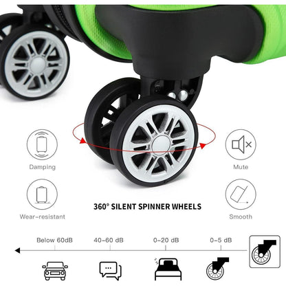Koffer Trolley M (55cm) Apfelgrün mit TSA Schloss