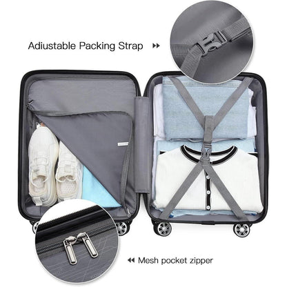 Koffer Trolley M (55cm) Apfelgrün mit TSA Schloss