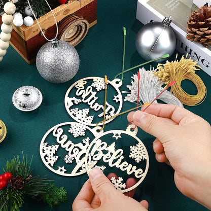 Surflyee 200 Stück Haken Weihnachtsbaumschmuck Christbaumkugel Silber