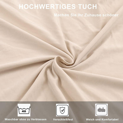 Stretch Stuhlhussen 4er Set – Beige für Esszimmer & Bankett