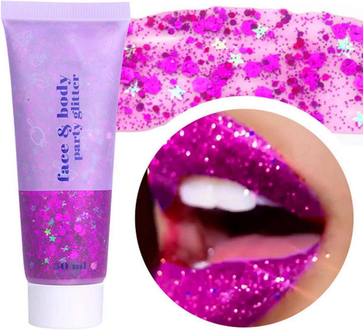 Glitter Gel Sequin Shimmer Body Face Hair Makeup Holographic Powder