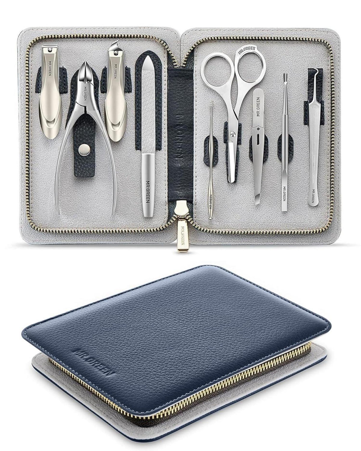 Professionelles Maniküre-Set für Männer, 9-teilig