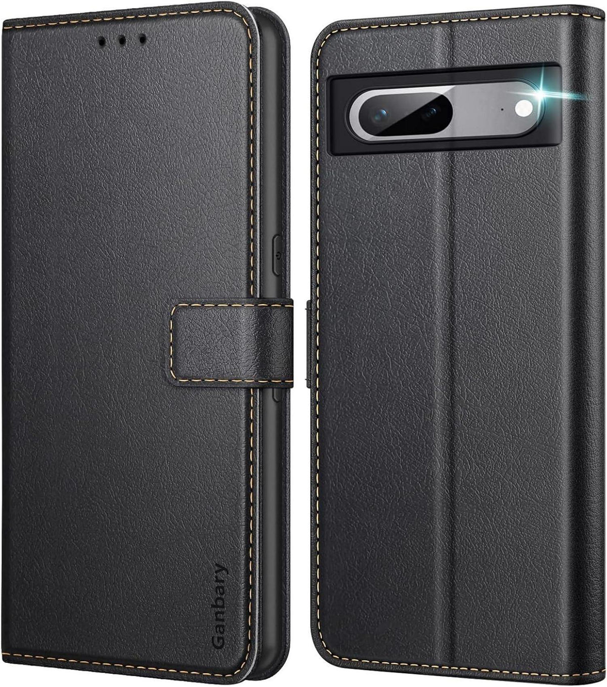 Google Pixel 7 Handyhülle aus Premium Leder mit Kartenschlitzen und