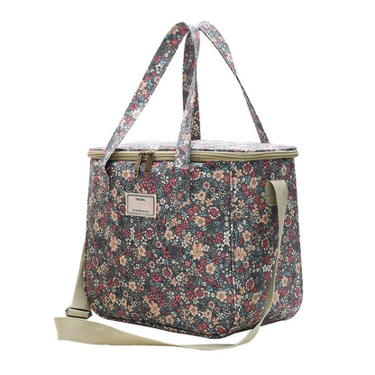 Isolierte Lunchtasche mit Blumenmuster – Wiederverwendbar & Tragbar