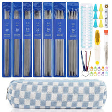 Stricknadel Set Edelstahl mit Zubehör & Tasche 2-5mm