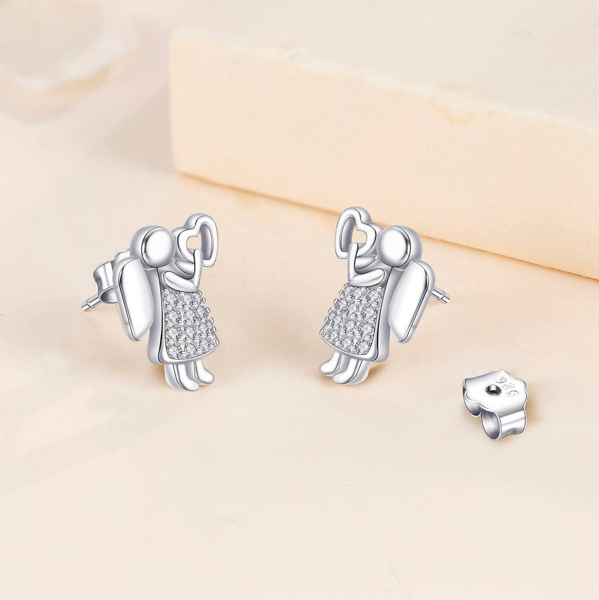 Engels Ohrringe 925 Sterling Silber für Damen, Geschenkshop