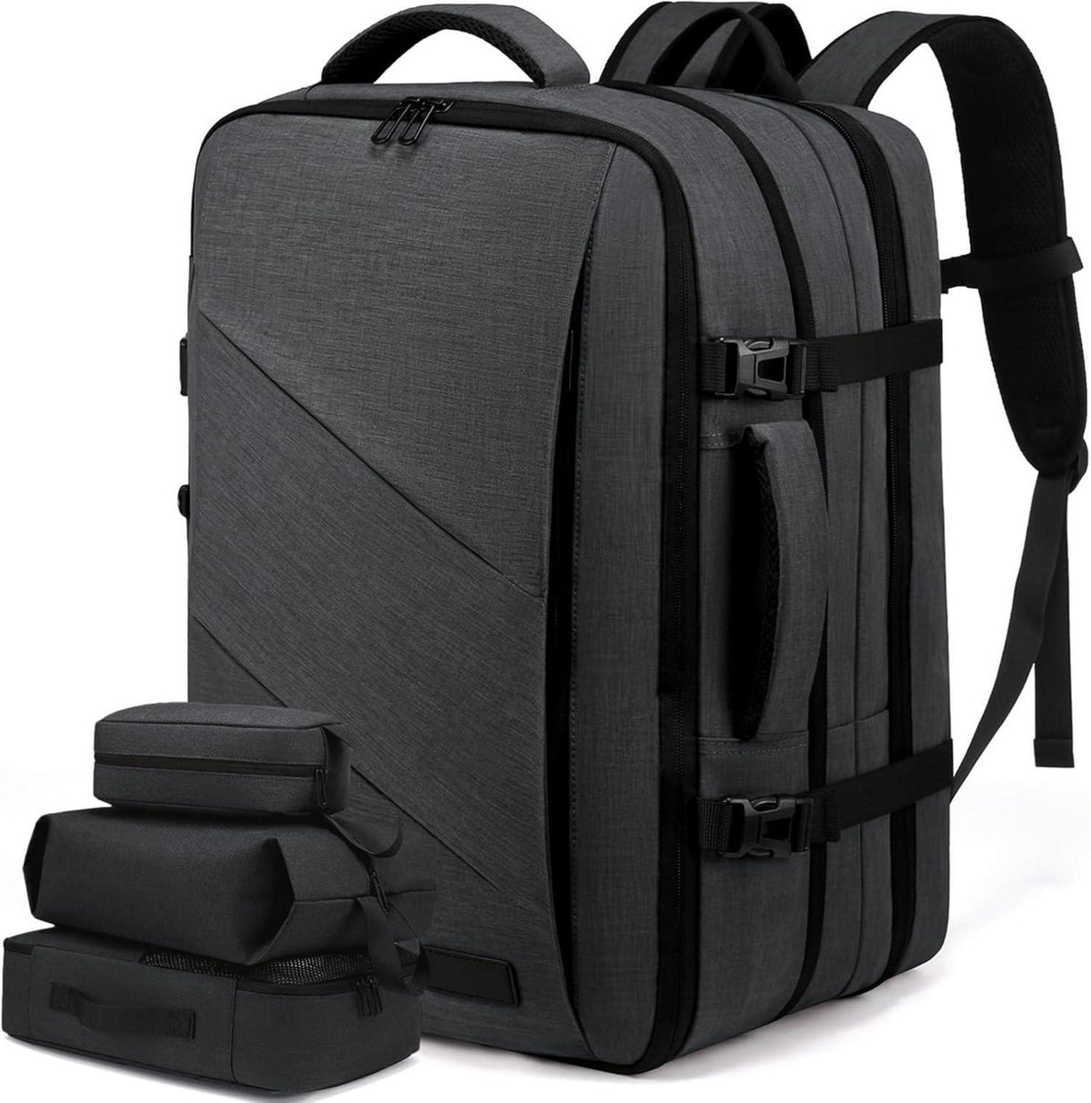 Reiserucksack 17,3 Zoll Laptop Handgepäck groß 30L-40L Grau