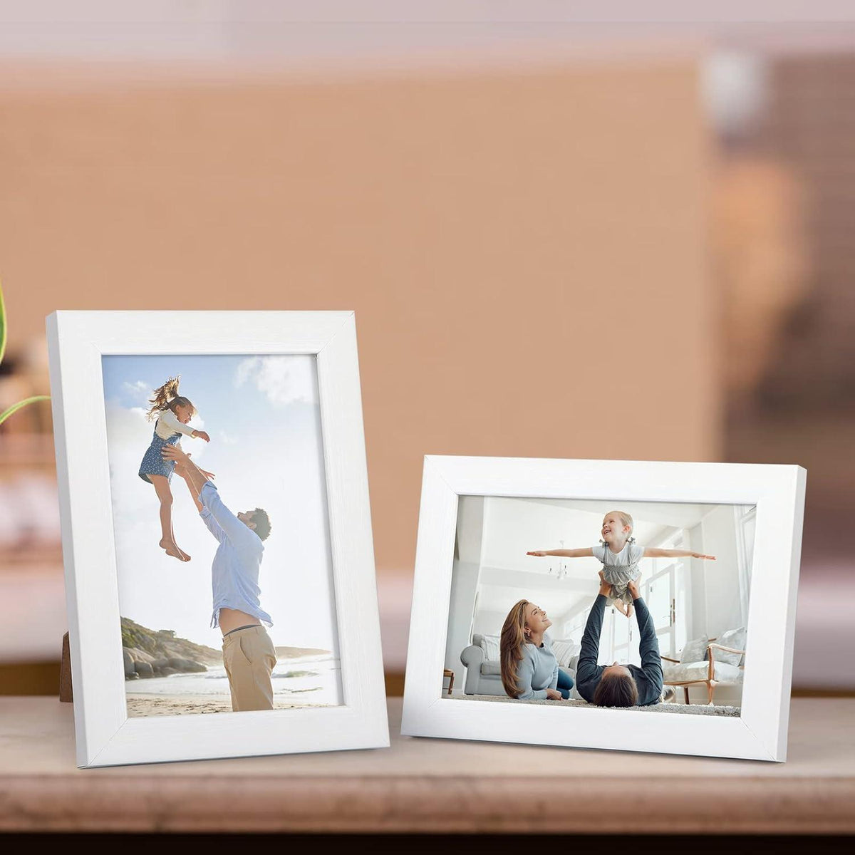 12er Set Bilderrahmen Collage 10x15cm Weiß moderne Fotorahmen
