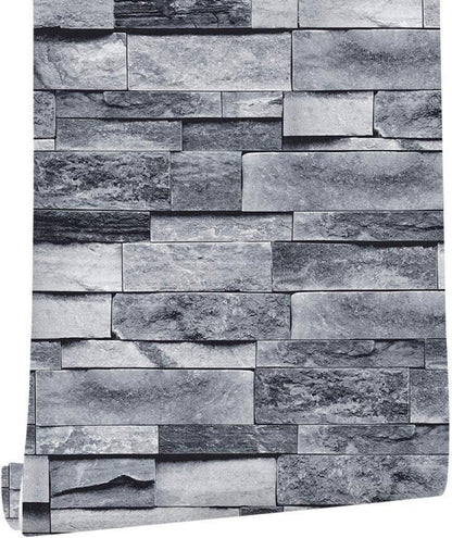 Selbstklebendes Ziegelstein Tapeten Wandpapier Vintage 45x1000cm