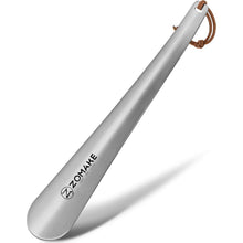 ZOMAKE Metall Schuhlöffel Edelstahl 30cm Silber Shoe Horn