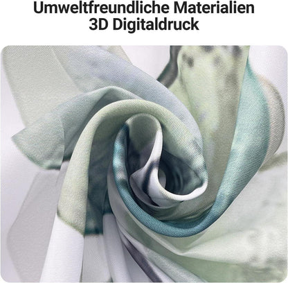 Duschvorhang Blätter 180x200cm Beschwerter Saum Antischimmel Waschbar