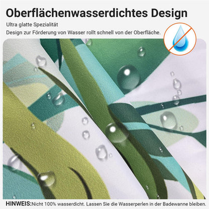 Duschvorhang Grün Blätter 150x180cm