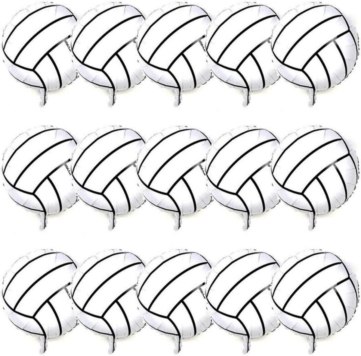 Mylar-Volleyball-Ballons 45,7 cm für Sportparty 15 Stück