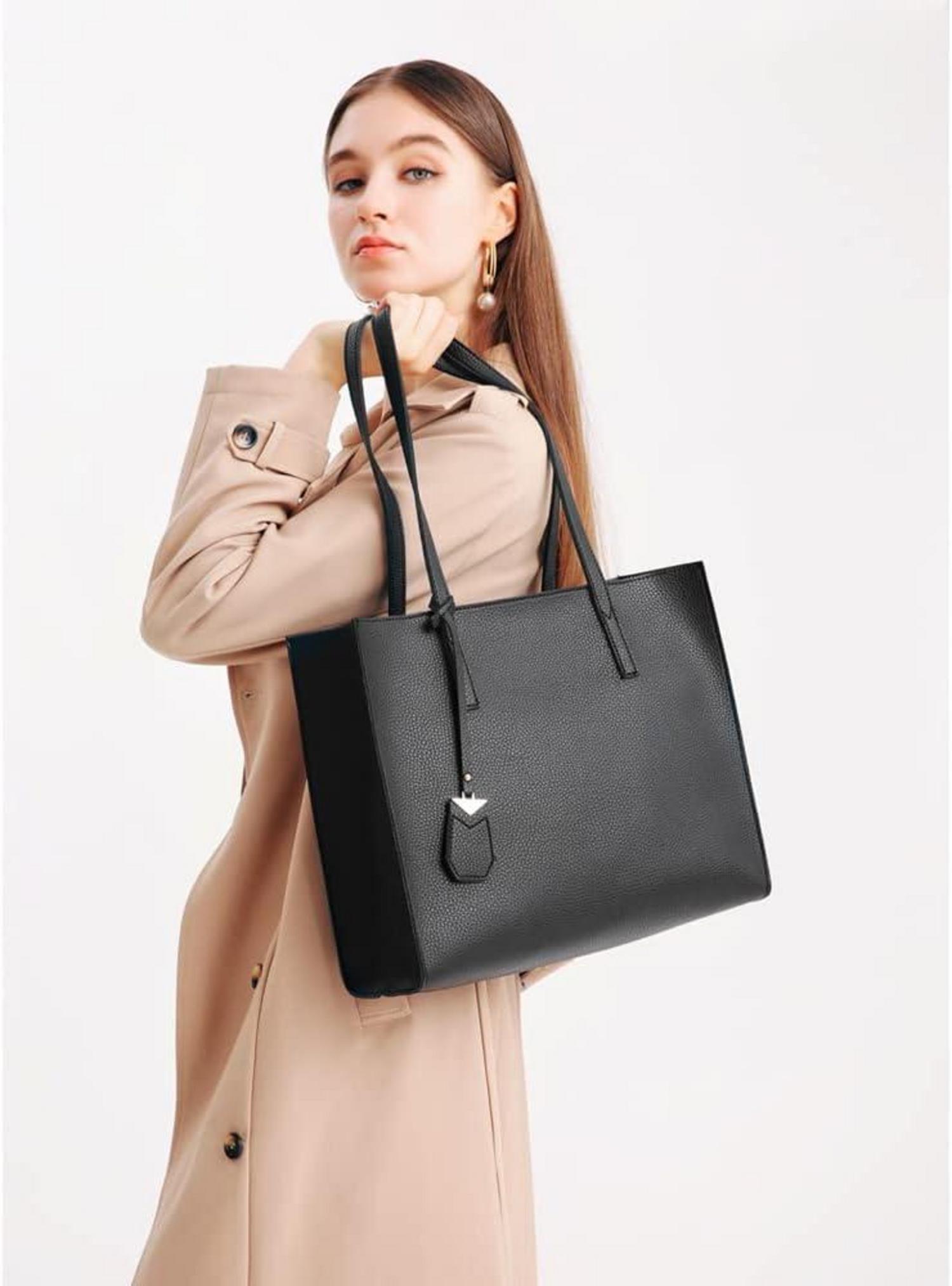 Damen Handtasche Groß Shopper Mode Schule Arbeit Freizeit Henkeltasche