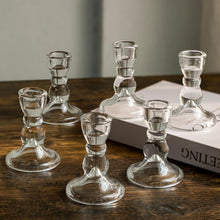 Glas Kerzenhalter Stabkerzen 20er Set klar elegant Hochzeit