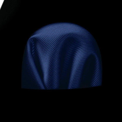 Herren Krawatten-Set mit Einstecktuch, Marineblau