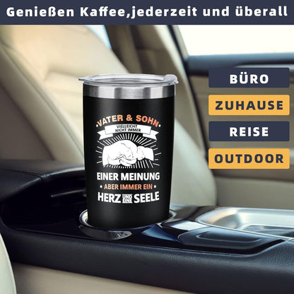 Personalisierter Thermobecher für Papa - Lustiges Geschenk zum Vatertag 600ml