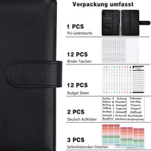 A6 Budget Planner Geld Organizer mit Binder Taschen und