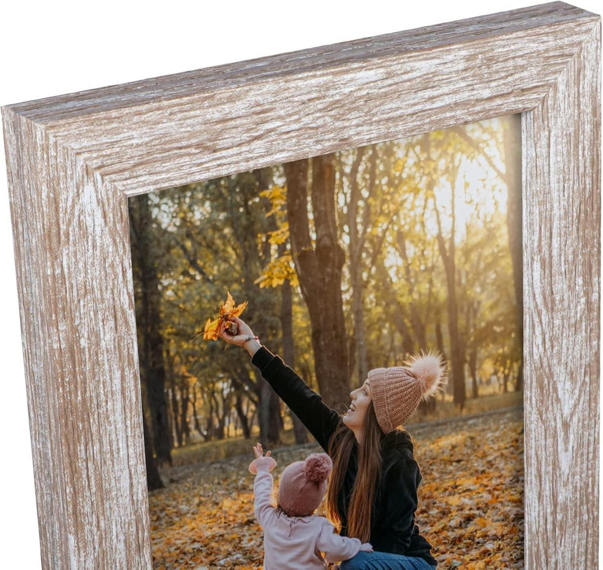 EXYGLO 12er Set Bilderrahmen 10x15 cm Beige Plexiglas Natur