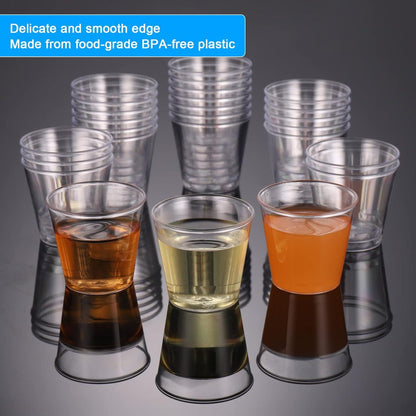 Plastik Schnapsgläser 100 Stück 3cl Shotgläser PS Material