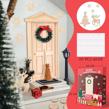 Wichteltür Set Weihnachtsdeko Zubehör Elfengarten Weihnachtsgeschenk