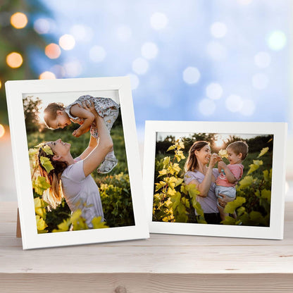 Bilderrahmen Set Collage Weiß Rahmen für Fotos 10x15cm Modern Wand