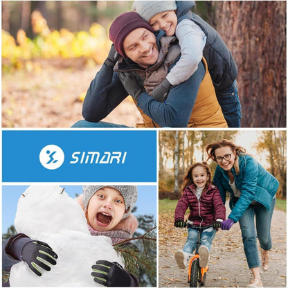 Kinder Thermo Winterhandschuhe mit Touchscreen & Anti-Rutsch
