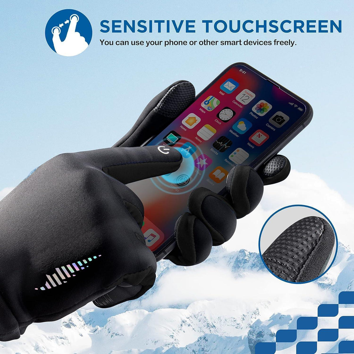 Kinder Thermo Winterhandschuhe Wasserdicht für Radfahren & Outdoor