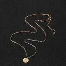Initialen Kette Damen Buchstaben Anhänger Herz Gold Rosegold