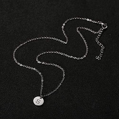AFSTALR Damen Initialen Kette Buchstaben Anhänger Gold Silber Rosegold mit