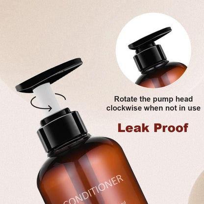 3er Pack Pumpspender Flaschen 500ml – Nachfüllbar für Shampoo & Co.