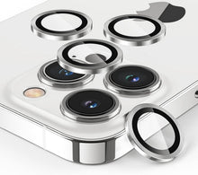 Kameraschutz iPhone 13 Pro Max 4er Set gehärtetes Glas Silber