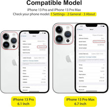 Kameraschutz für iPhone 13 Pro & 13 Pro Max, 9H Glas, Silber
