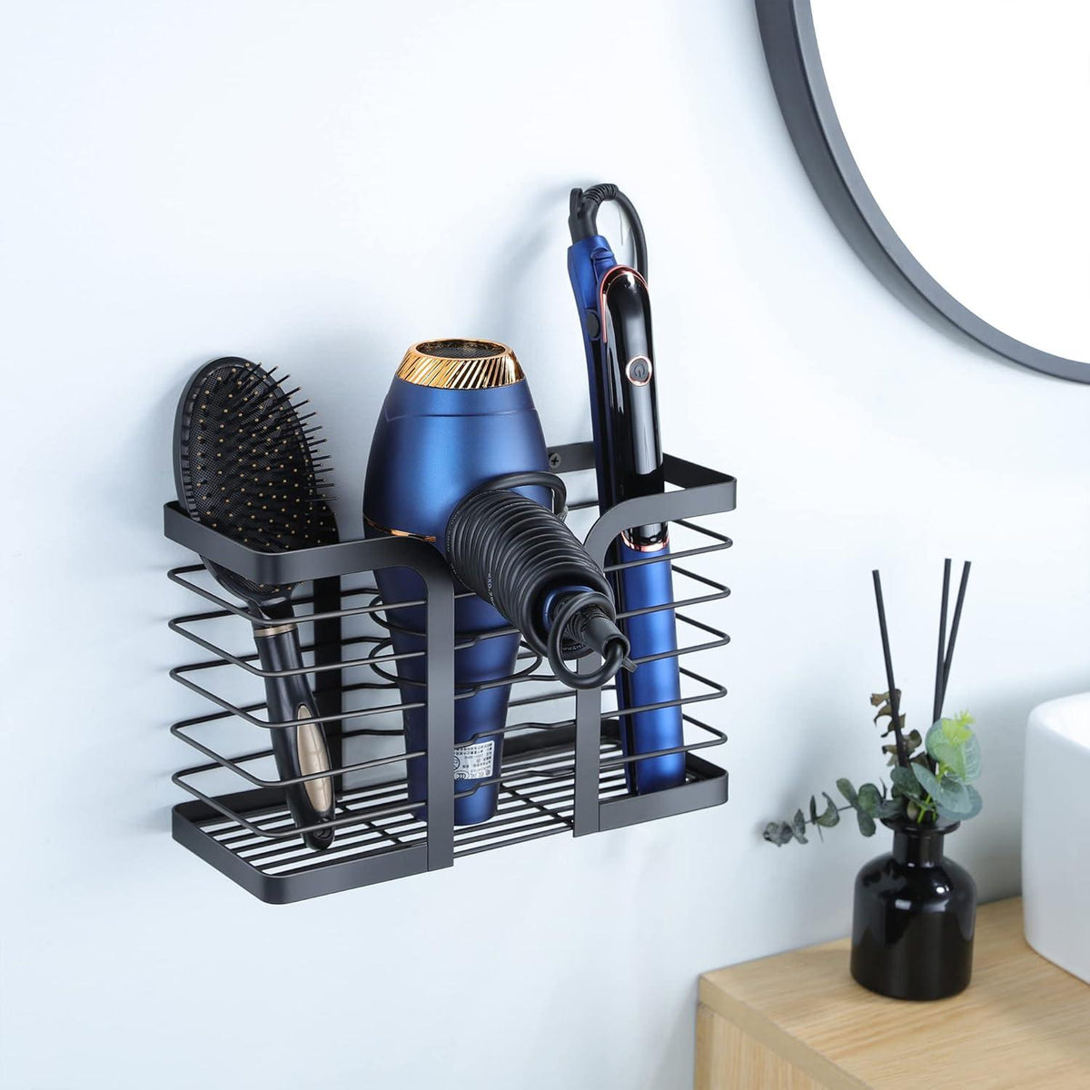Haartrocknerhalter Wandbefestigung Edelstahl Badorganizer