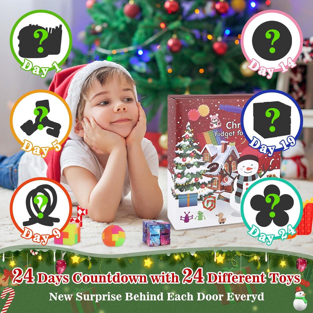 Fidget Toys Adventskalender 2024 Sensorische Überraschungen
