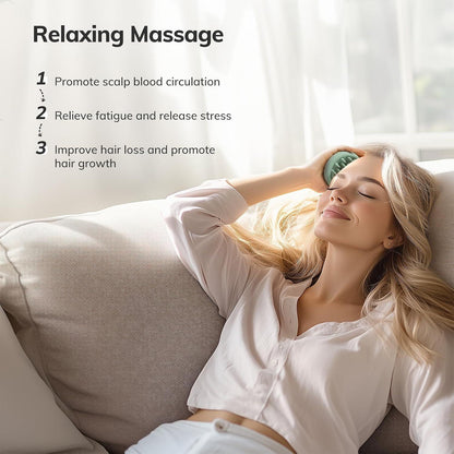 Silikon Kopfhaut Massagebürste Shampoo Bürste Nass & Trocken Grün