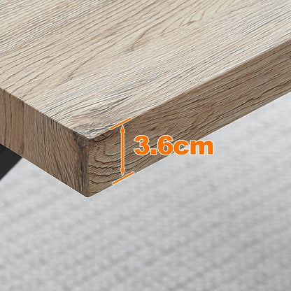 Esstisch Set mit 4 Samtstühlen – Modernes Esszimmer Set 140cm