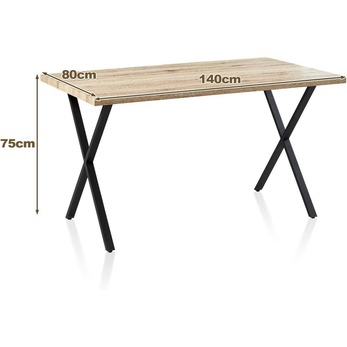 Esstisch Set mit 4 Samtstühlen – Modernes Esszimmer Set 140cm