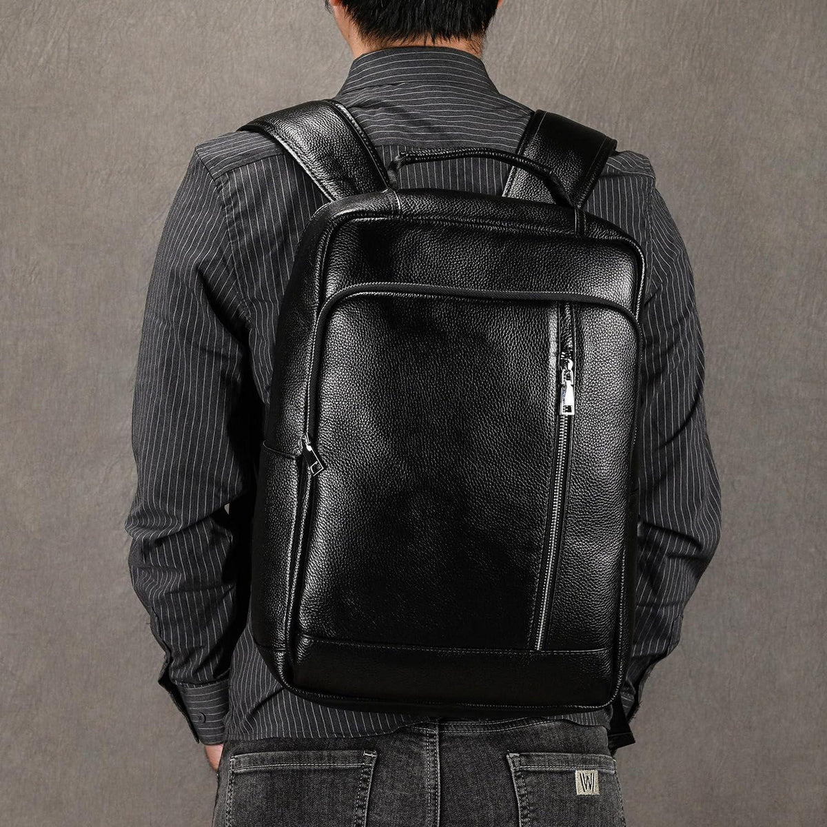 Leder Rucksack 15,6" Laptopfach – Tagesrucksack für Damen & Herren
