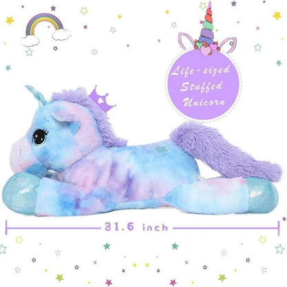 XXL Einhorn Kuscheltier 110cm - Lilac Plüschtier für Kinder