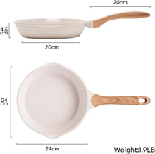 JEETEE Aluminium Antihaft Bratpfanne 24cm, Induktion