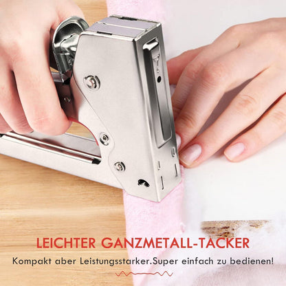 Handtacker Set mit 1600 Klammern – Tischler & Bastler